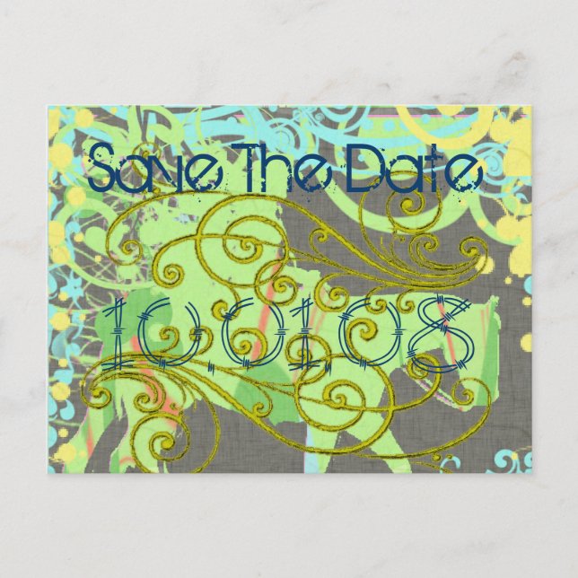 Tarjetas postales de guardar la fecha con caballo  (Anverso)