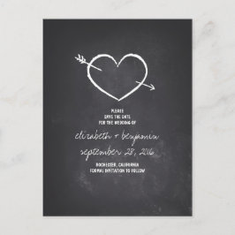 Tarjetas postales de guardar la fecha con pizarra 