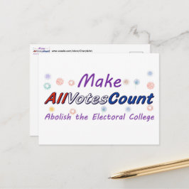 Tarjetas postales de Haz que todos los votos cuent