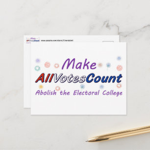 Tarjetas postales de Haz que todos los votos cuent