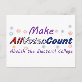 Tarjetas postales de Haz que todos los votos cuent