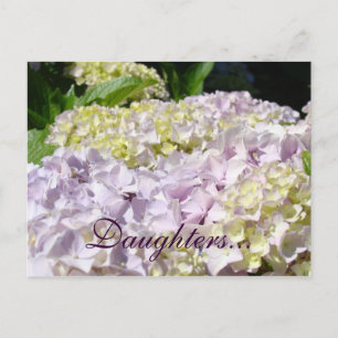 Tarjetas postales de hijas Hortensia Lavanda Flore