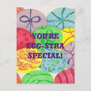 Tarjetas postales de huevos de Pascua 'Eres huevos