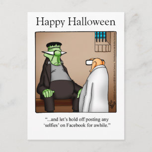 Tarjetas Postales de Humor de Halloween "Espectacu