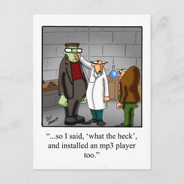 Tarjetas Postales de Humor de Halloween "Espectacu (Anverso)