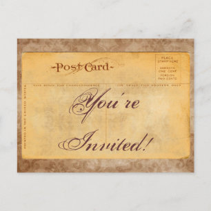 Tarjetas postales de invitación a damasco invitada