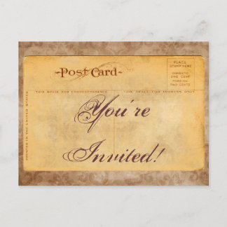 Tarjetas postales de invitación a damasco invitada