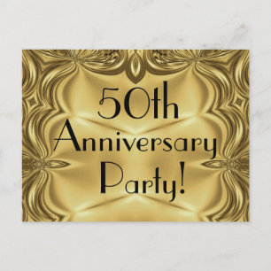 Tarjetas Postales de Invitación de Aniversario Núm