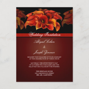 Tarjetas Postales de Invitación de Boda
