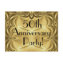 Tarjetas postales de invitación del 50 aniversario