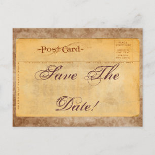 ¡Tarjetas Postales de Invitación Vintage Save The 