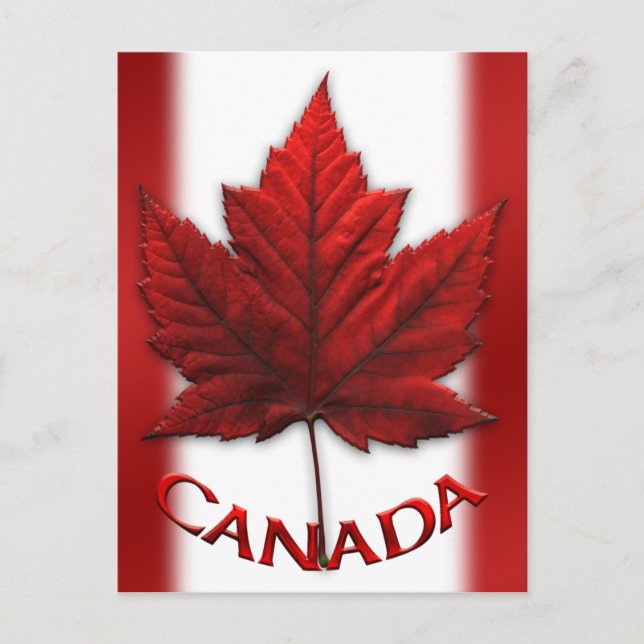 Tarjetas Postales de la Bandera de Canadá Tarjetas (Anverso)
