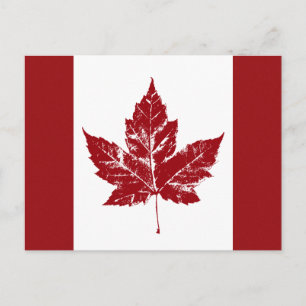Tarjetas Postales de la Bandera de Canadá Tarjetas