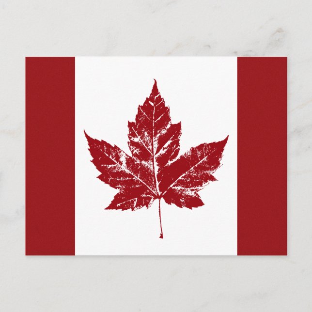 Tarjetas Postales de la Bandera de Canadá Tarjetas (Anverso)