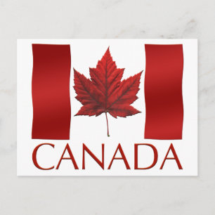 Tarjetas Postales de la Bandera de Canadá Tarjetas