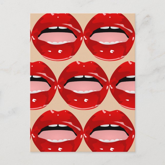 TARJETAS POSTALES DE LIPS ROJOS DE DOSIS DE DOSIS  (Anverso)