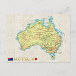 TARJETAS POSTALES DE MAPAS ♥ Australia