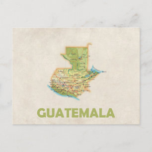 TARJETAS POSTALES DE MAPAS ♥ Guatemala
