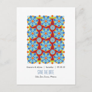 Tarjetas Postales de Mosaico Floral para Guardar l