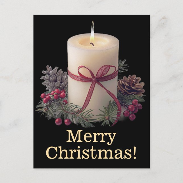 Tarjetas postales de Navidad felices (Anverso)