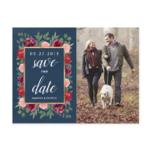 Tarjetas Postales de Navy Rosa Dorado Burgundy Sav