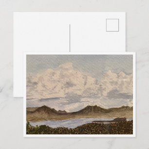 Tarjetas Postales de Nubes Sobre el Lago Mono