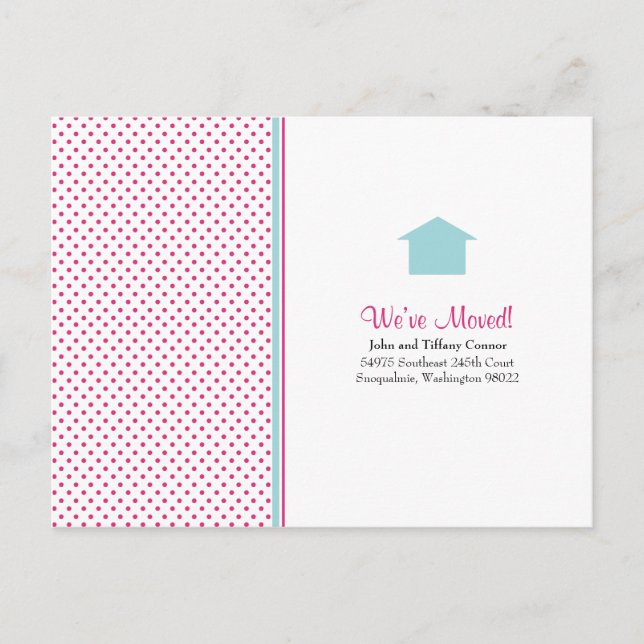 Tarjetas Postales de Nueva Casa con Lunares (Anverso)