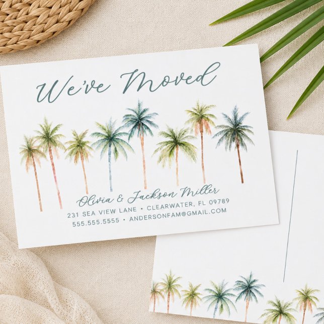 Tarjetas Postales de Palmeras Tropicales para Muda (Subido por el creador)