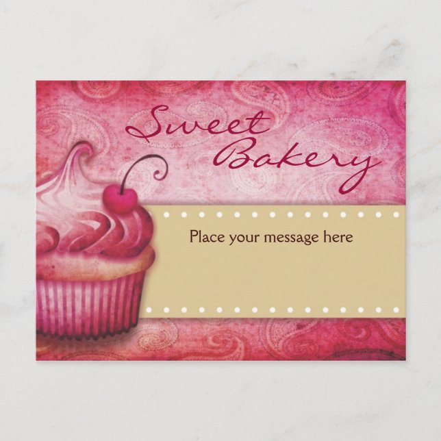Tarjetas Postales de Panadería Dulce (Anverso)
