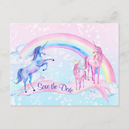 Tarjetas Postales de Pastel de Unicornio para Baby