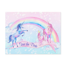 Tarjetas Postales de Pastel de Unicornio para Baby
