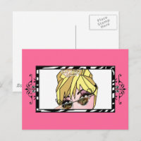 Tarjetas postales de pestañas “Diva Eyes” y maquil