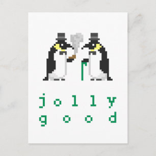 Tarjetas Postales de Pingüinos Divertidos
