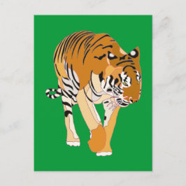 Tarjetas Postales de Pintura Digital de Tigre Cami