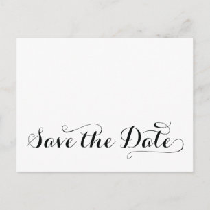 Tarjetas Postales de Plain White Save The Dates