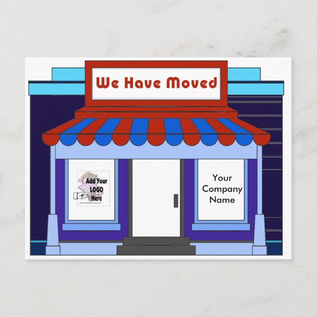 Tarjetas postales de publicidad de negocios en mov (Anverso)