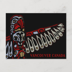 Tarjetas Postales de Recuerdos de Vancouver Totem 