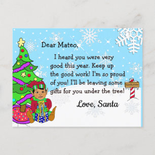 Tarjetas postales de Santa: Elfo Étnico Navideño