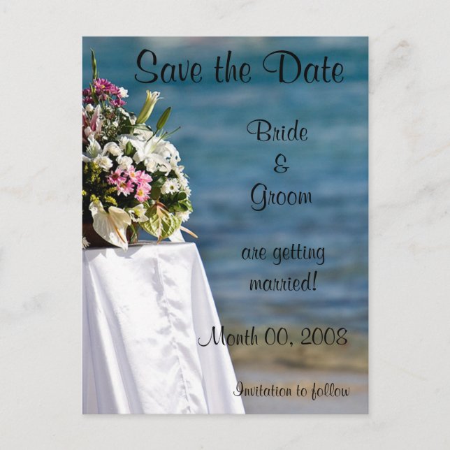 Tarjetas postales de Save the Date (Anverso)