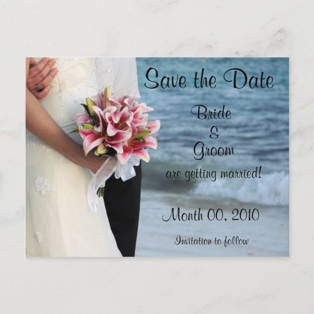 Tarjetas postales de Save the Date (Anverso)