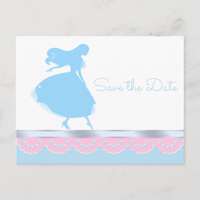 Tarjetas Postales de Save The Date de la Princesa  (Anverso)