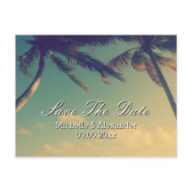 Tarjetas postales de Save The Date para boda en la