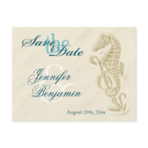 Tarjetas postales de Seahorse Save the Date