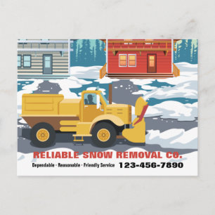Tarjetas Postales de Servicio de Remoción de Nieve