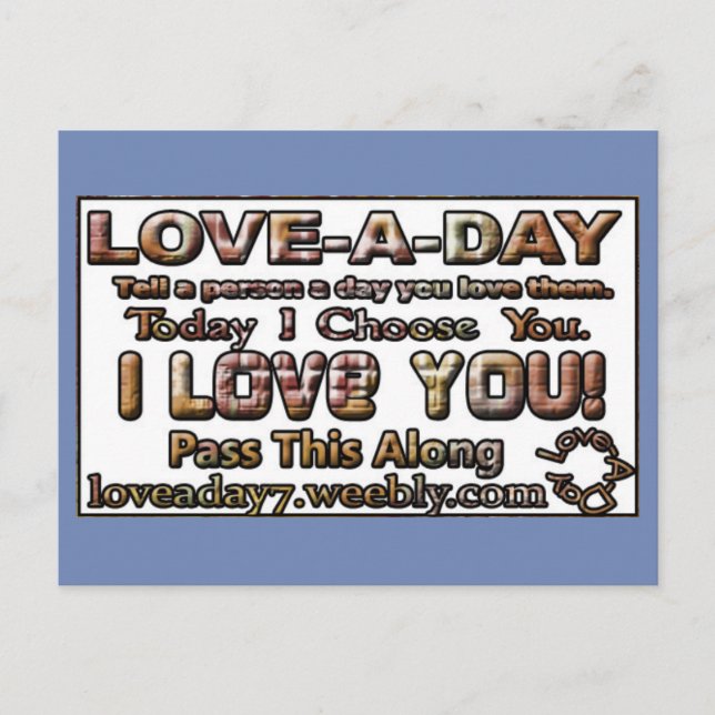 Tarjetas postales de un día de amor (Anverso)