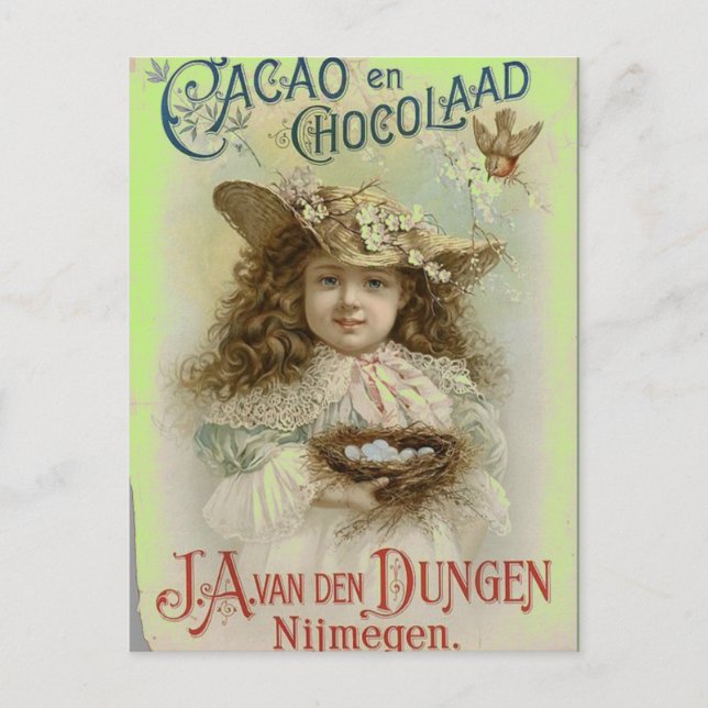 TARJETAS POSTALES DE VINTAGE - PUBLICIDAD DE CHOCO (Anverso)