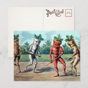 Tarjetas postales de zanahorias victorianas jugand