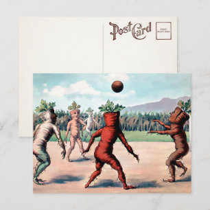 Tarjetas postales de zanahorias victorianas jugand