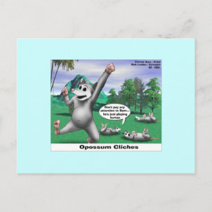 Tarjetas Postales de Zarigüeyas Haciendo Se las Mu