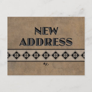Tarjetas postales decorativas moradas de cambio de